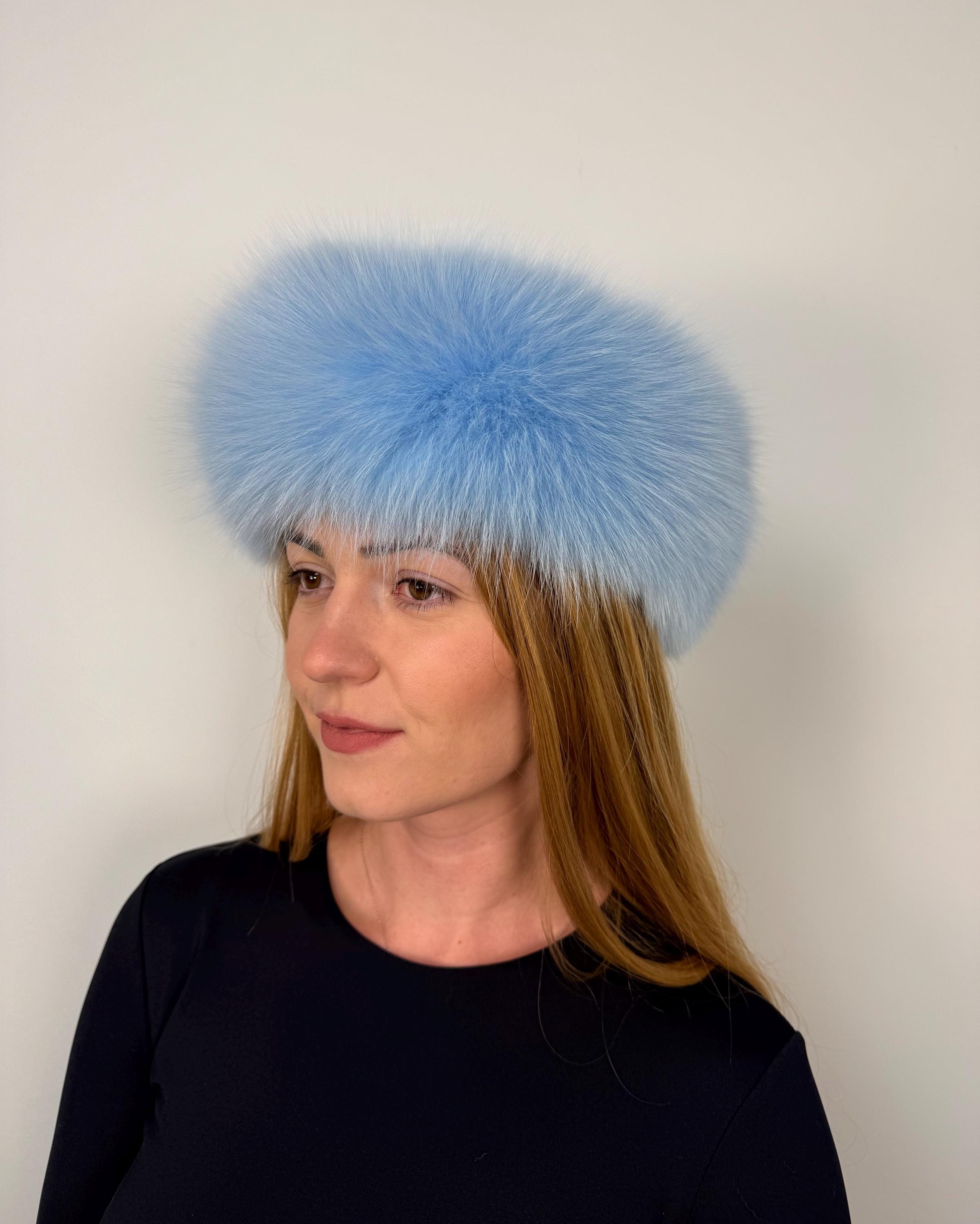 Blue Fox Headband ALASKAN Blue Fox Headband - Etsy main image 2