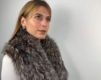 Echte vossenbontkraag: luxe handgemaakte stola