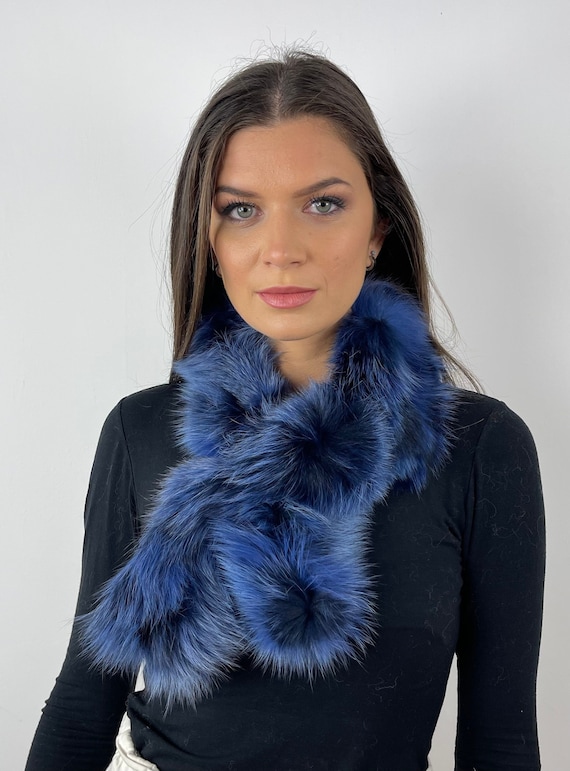 Fur fox scarf, fur scarf, fur accessories, fur collar, cozy and fluffy collar
