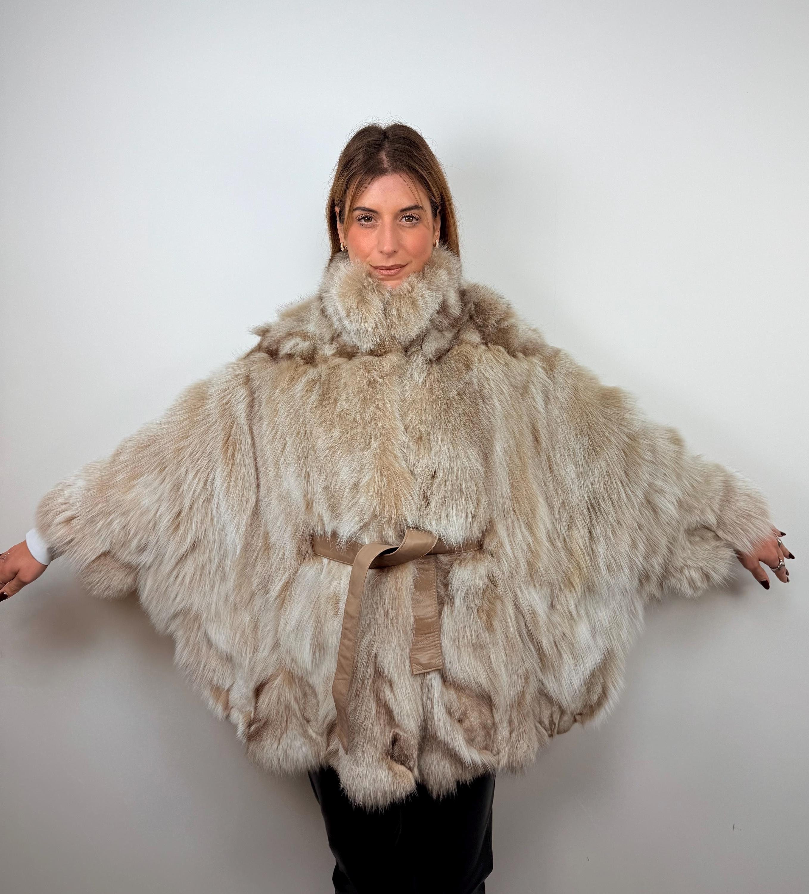 Fox Trimmed Fur Cape - Etsy Canada Fox Trimmed Fur Cape - Etsy Canada