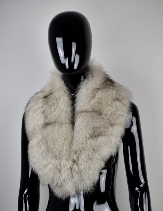 Fur fox collar, real fur stole, fox collar, cozy and fluffy collar