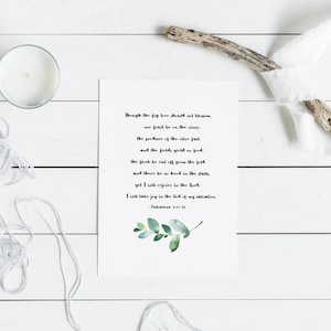 Habakkuk 3:17-18 digital download; instant printable artwork
