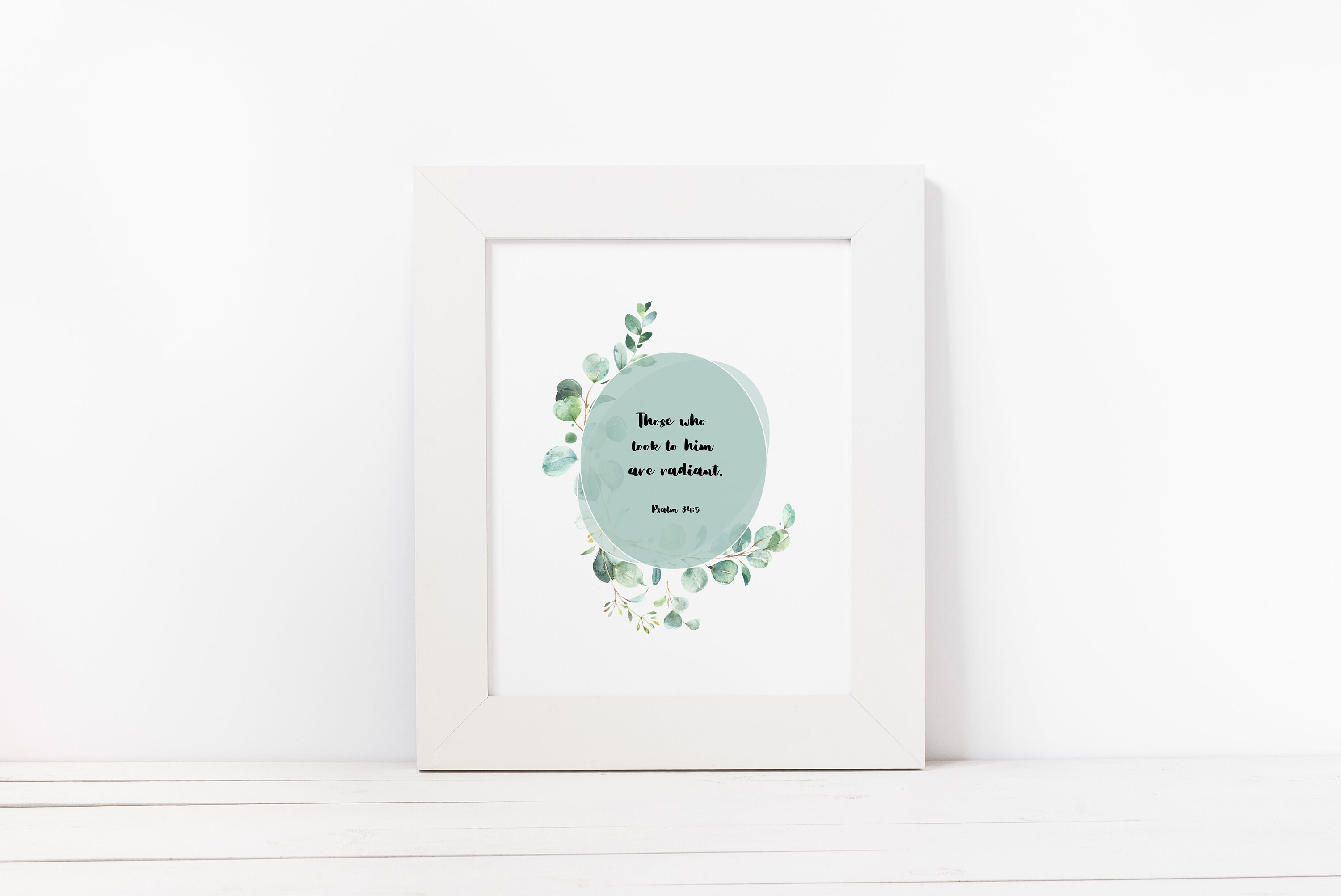 Psalm 34:5 Digital Download; Instant Printable Artwork - Etsy