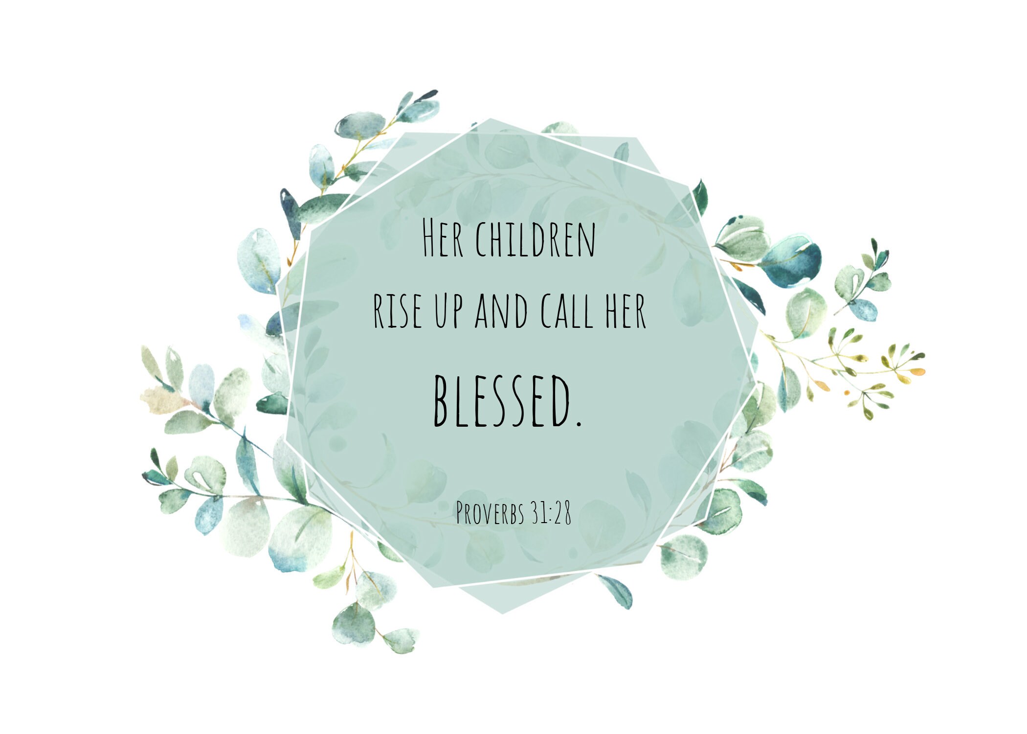 Proverbs 31:28 Digital Download Instant Printable Artwork - Etsy