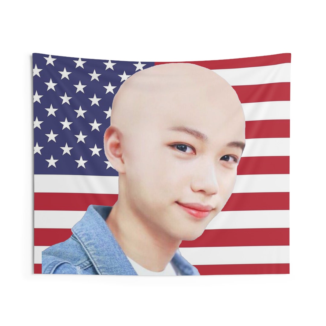 Stray Kids Felix American Flag Skz Tapestry Gift for KPOP