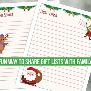 Letter to Santa Printable - Etsy