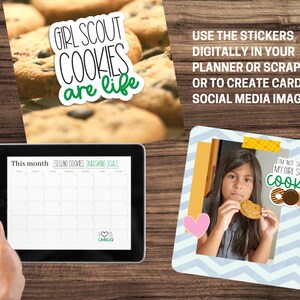 Girl Scout Cookie Digital Stickers - Etsy