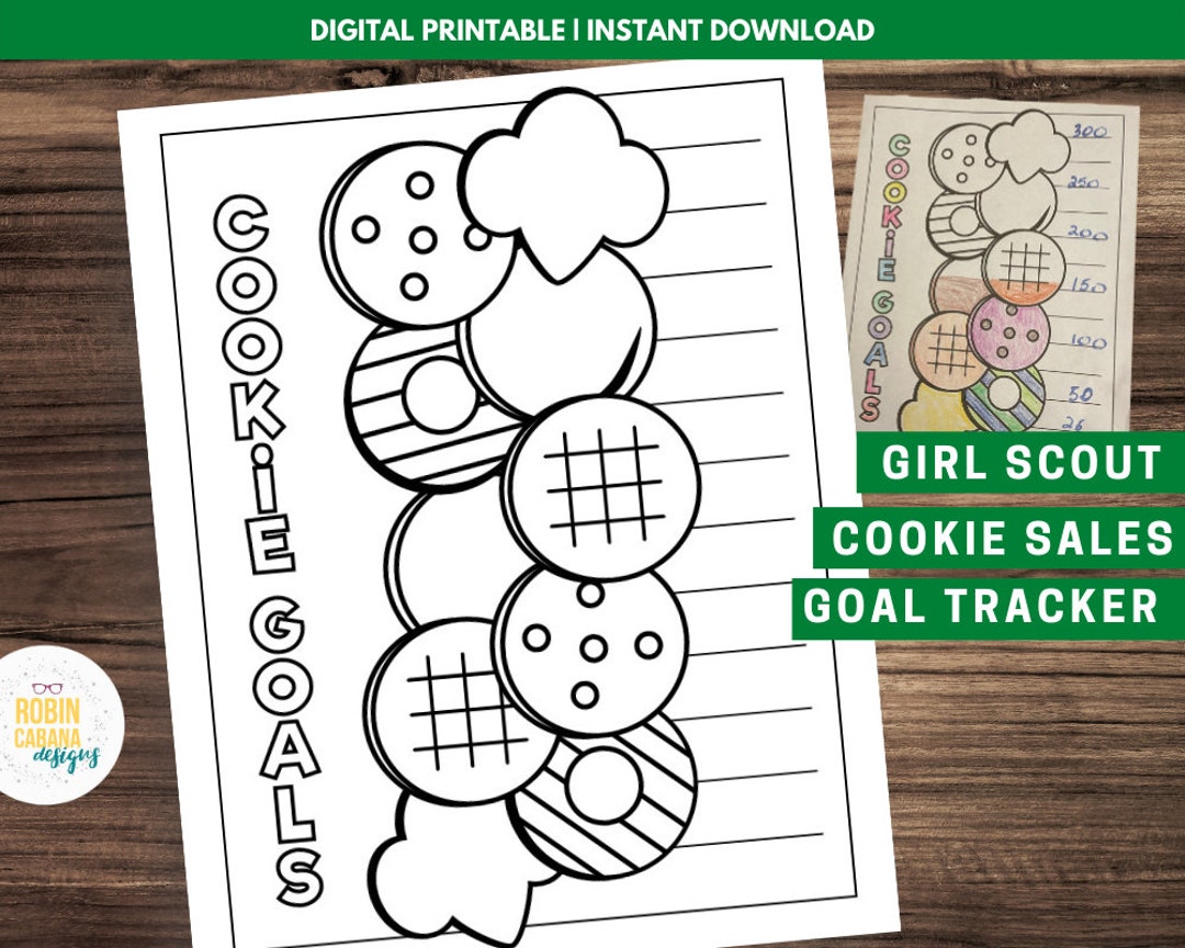ABC Girl Scout Cookie Booth Tally Cookies Count Sheet Printable Smart Baker  2022 Adventurefuls Trefoils (Download Now) 