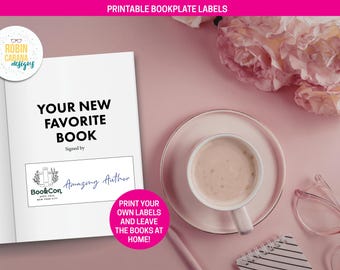 Printable Book Plate - Book Convention Signing