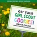 Girl Scout Cookie Lawn Sign - Editable and Printable File - Etsy