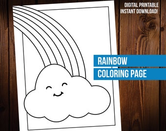 Rainbow Coloring Page Printable