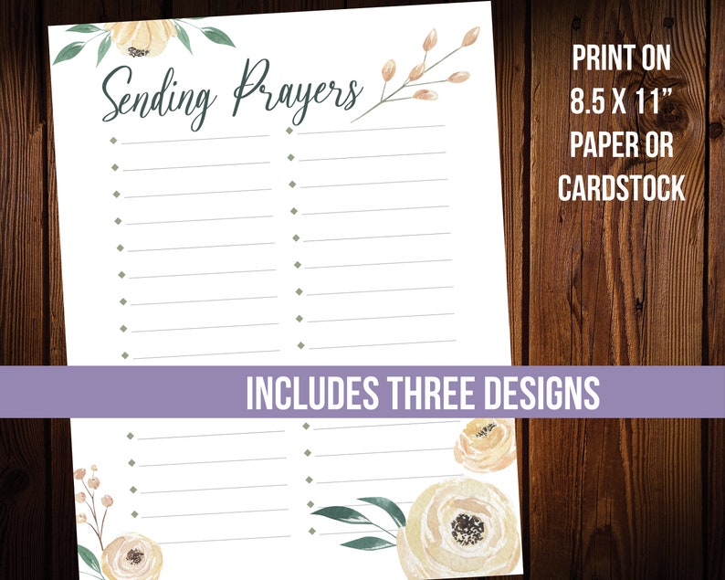 Prayer List Printable Bundle Planner Sheets - Etsy