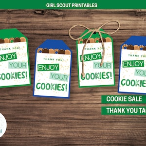 Girl Scout Cookie Thank You Tag - Printables