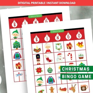 Christmas Bingo Printable Game