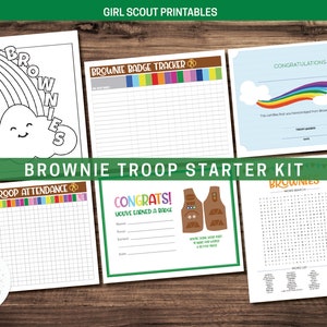 Girl Scout Brownie Troop Starter Kit Bundle - Printables