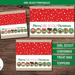 Nakładki na torby smakołyków Christas Girl Scout - materiały do druku