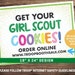 Girl Scout Cookie Lawn Sign - Editable and Printable File - Etsy