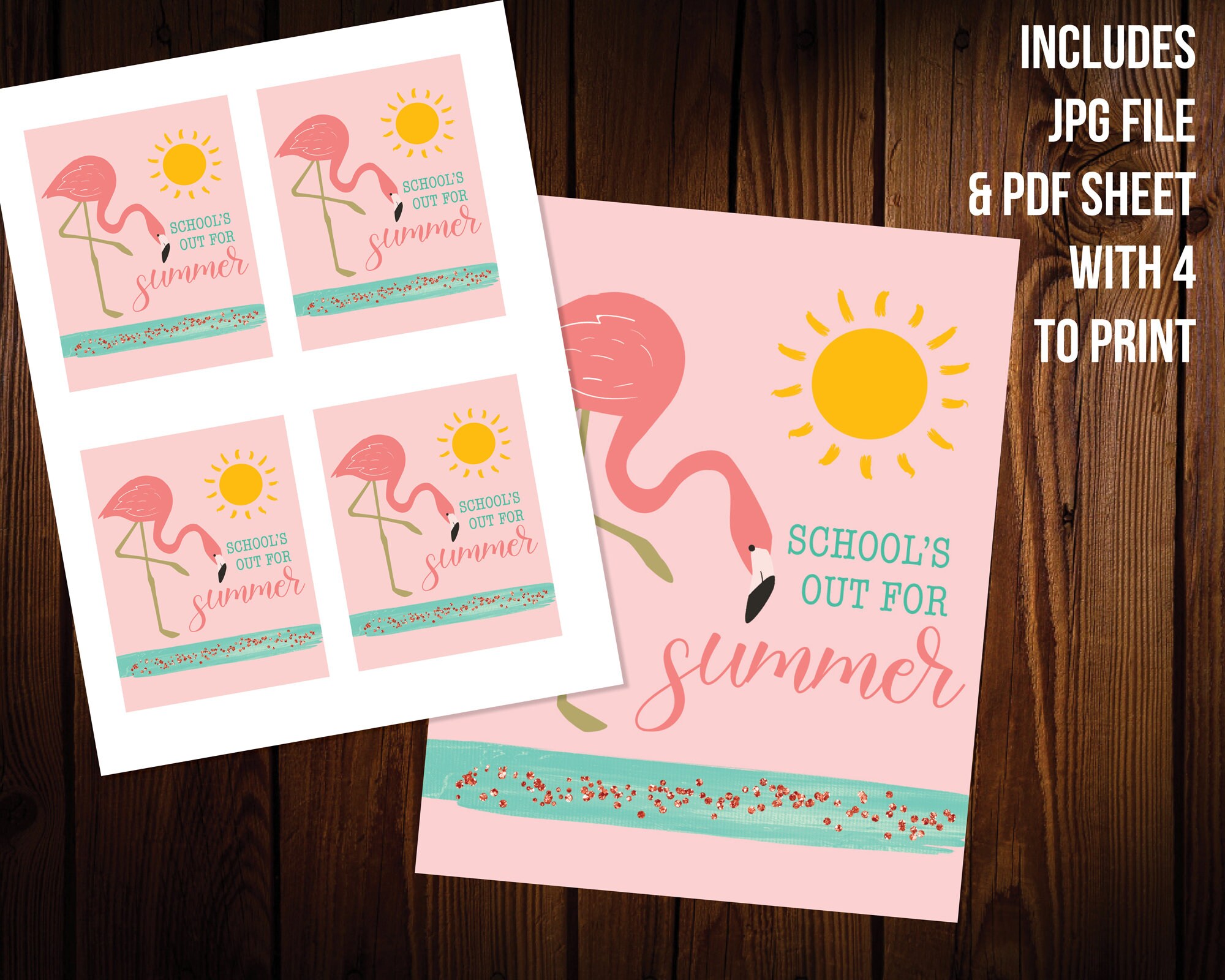 Teacher Gift Printable Wine Label School's Out - Etsy
