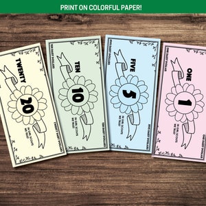 Girl Scout Daisy Dollars - Printable Play Money - Etsy
