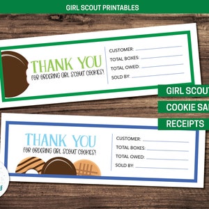 Girl Scout Cookie Sales - Ausdruckbare Quittungen
