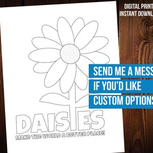 Daisy Girl Scout Coloring Page Printable - Etsy