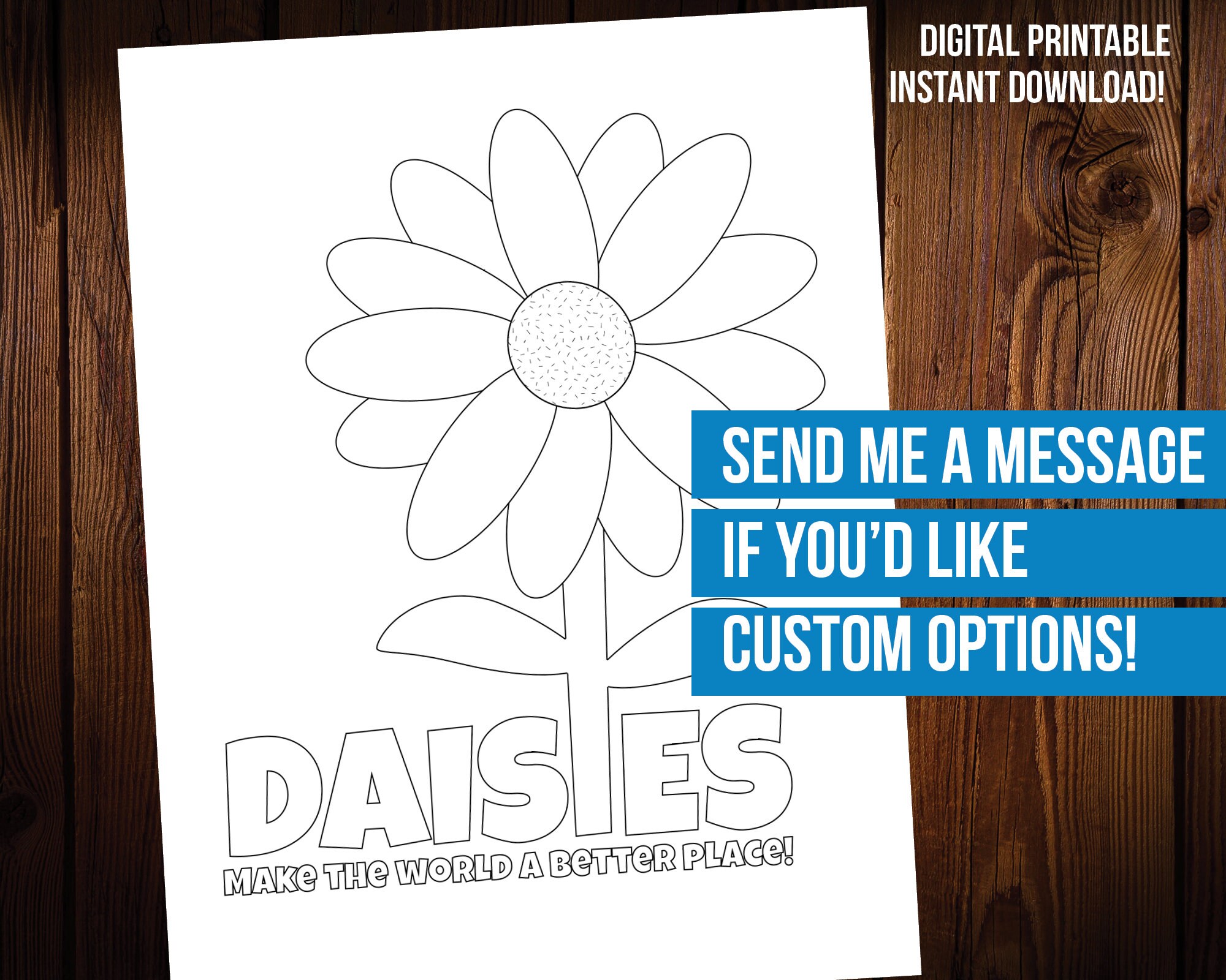 Daisy Girl Scout Coloring Page Printable - Etsy