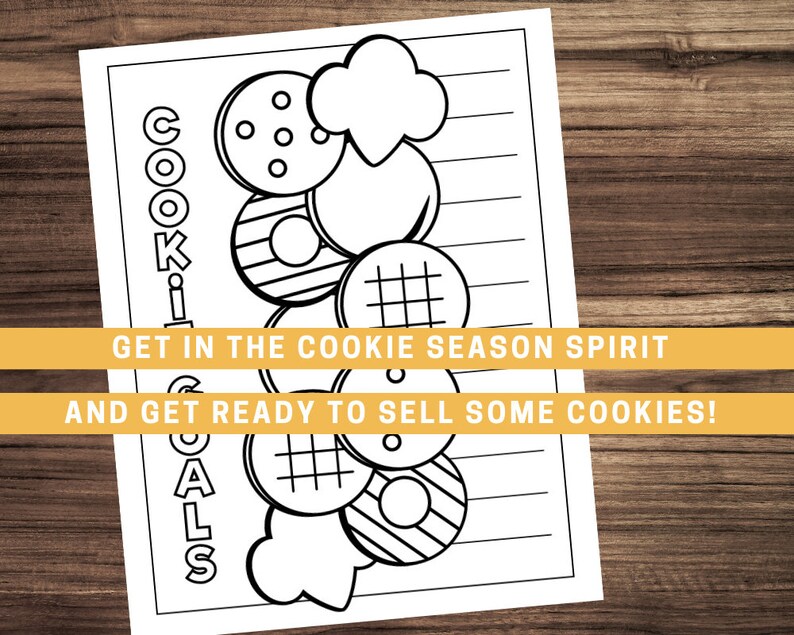 Girl Scout Cookie Goal Tracker Printable - Etsy