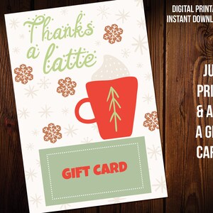 Christmas Thanks a Latte Gift Card Holder