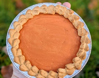 faux Pumpkin pie, fake pie, Fake pumpkin pie, Non-edible Faux Treat, Fall Farmhouse Kitchen Decor, Tiered Tray, Pumpkin, Pie theme decor