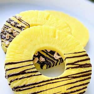 Fausses tranches d'ananas, fausses tranches d'ananas, accessoire photo, décoration de cuisine d'été