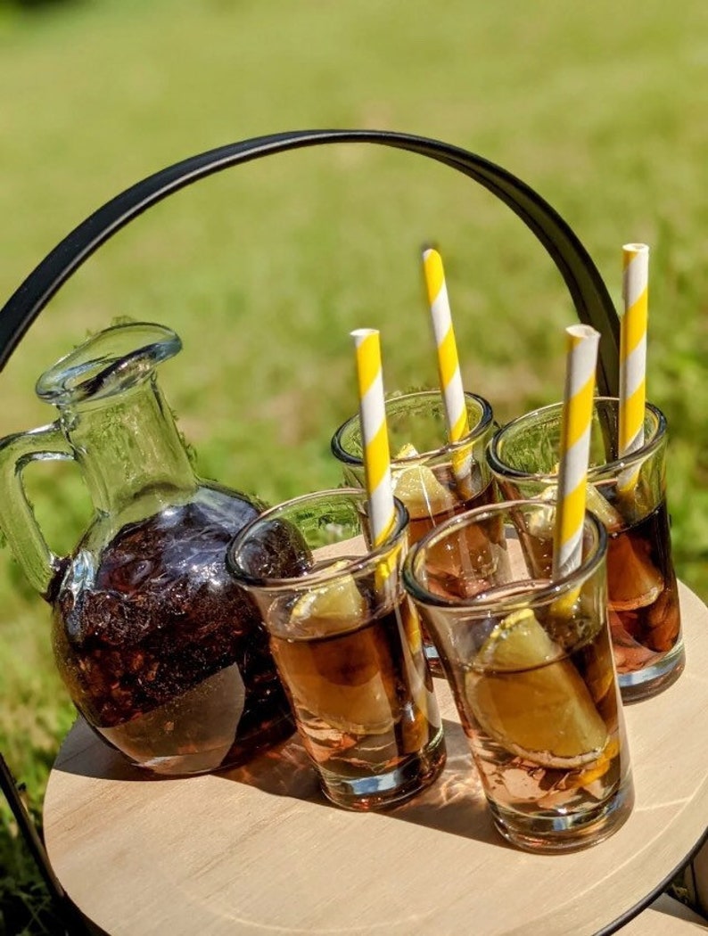 Fake Iced Tea Pitcher and Glasses Faux Iced Tea Lemon Decor Etsy