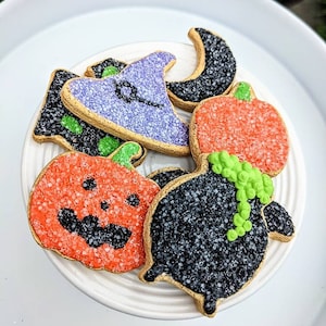 MINI Halloween Cookies, Halloween Tiered Tray Decor, MINI Faux Halloween Cookies, Halloween Sugar Cookies, Fake Halloween Cupcakes