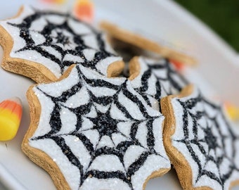 Halloween Cookies,Spider Web, Halloween Tiered Tray Decor, Faux Halloween Cookies, Halloween Sugar Cookies, Fake Halloween Cupcakes