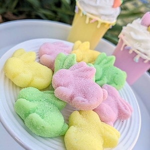 Fake Bunny Candy , Fake Bake, Faux jelly candy eggs, Easter Decor, faux candy bunnies, Easter tiered tray decor, fake Easter Candy
