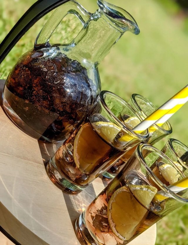 Fake Iced Tea Pitcher and Glasses Faux Iced Tea Lemon Decor Etsy