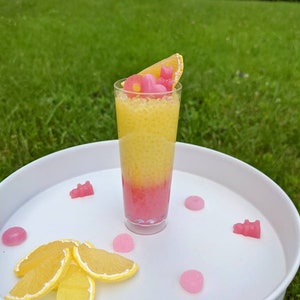 Faux Mini Pink Lemonade Drink, Summer Tiered Tray Decor