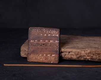 Vintage incense stick holder • handmade incense burner • ceramic incense tray
