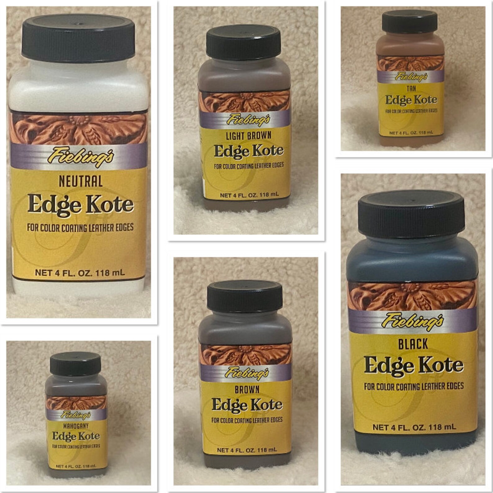 Fiebing's Edge Kote : For Colour Coating Leather Edges | Etsy