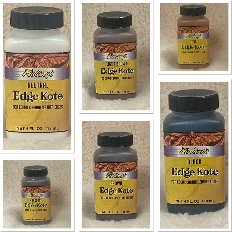 Fiebing's Edge Kote For Colour Coating Leather Edges Etsy