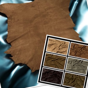 Goat Suede Styles 2-3, Radiant Craftsmanship: 5 sqft, 0.5/0.6mm, 60x50cm. 23 colours for delicate creations with intense colour depth.