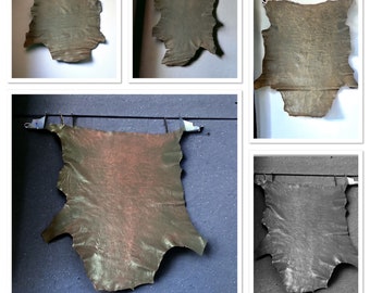 Varianti in pelle di agnello anticata e invecchiata in stile Old Western: (0,7-0,8 mm).