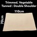 Vegetable Tanned 'Trimmed' Double Shoulder (2 Weights) For Tooling, Wet-Moulding, Engraving, Stamping. Readily Accepts Dyes & Stains. 