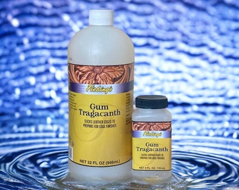 Fiebing's Gum Tragacanth : Slicks Leather Edges To Prepare For Edge Finishers (946ml/32oz or 118ml/4oz)