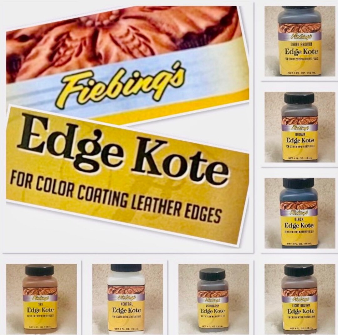 Fiebing's Edge Kote for Colour Coating Leather Edges Etsy UK