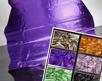 Couro de porco metalizado – Glamour Skins, mais de 25 cores, 14 pés quadrados