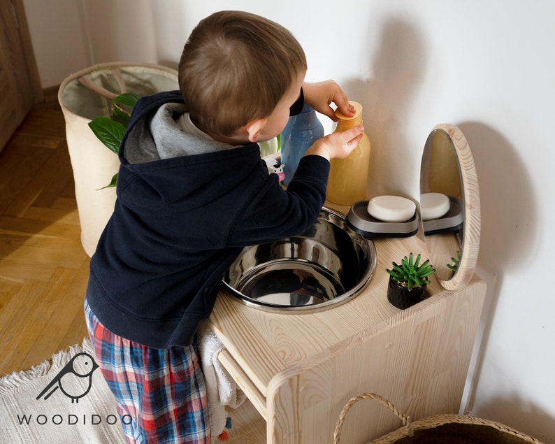 Montessori-Waschbecken, Waschbecken für Kinder, Waschbecken für Kinder, Waschtisch, Waschbecken, Bild 6