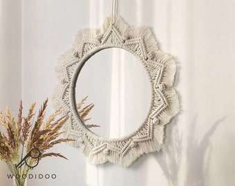 Macrame Mirror Boho Home Decoration