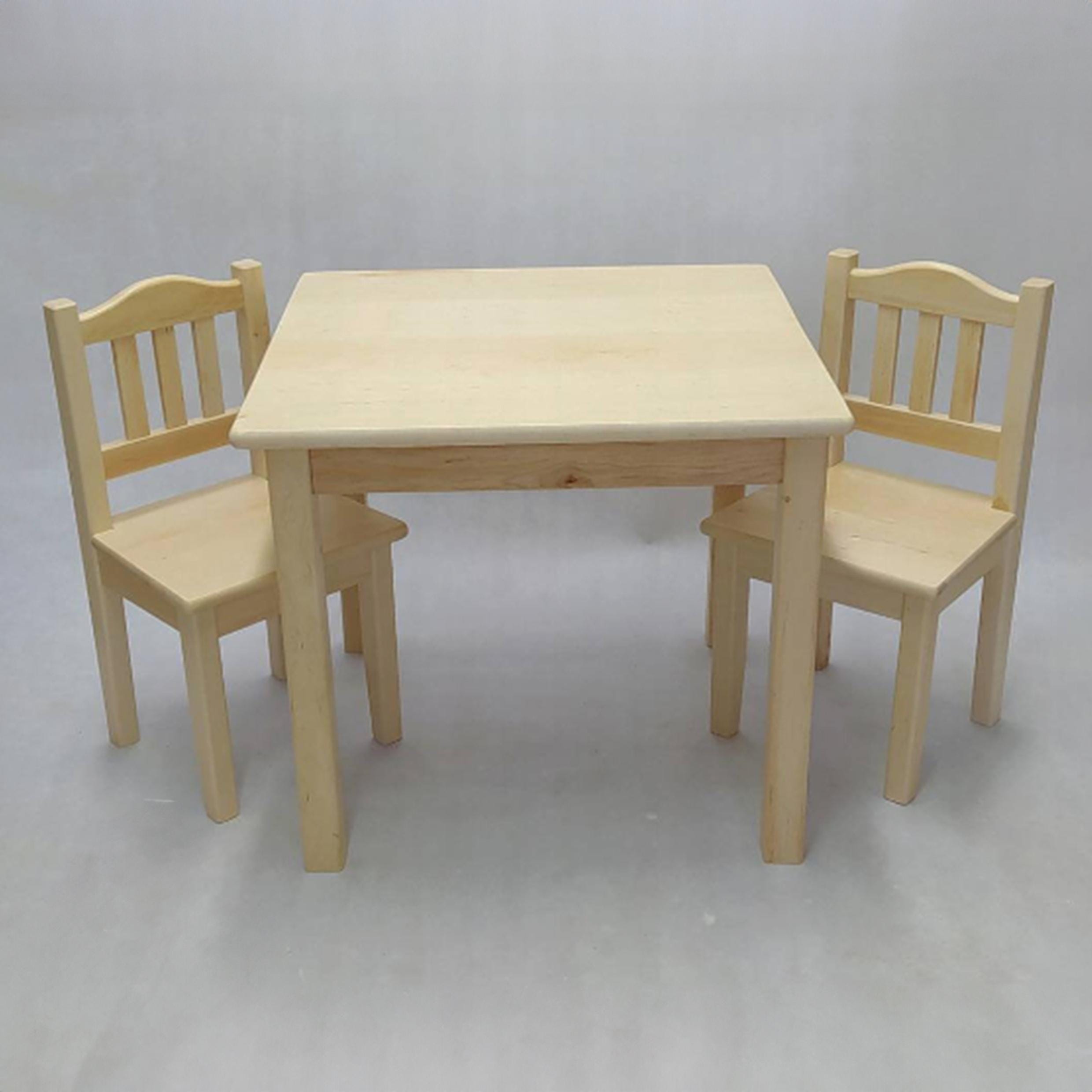 Wooden Toddler Table and Chair Set – Child-Safe Paints, Solid Wood | Custom Colors | Montessori Gift Idea