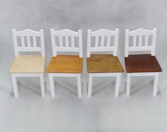 Handcrafted Wooden Chair for Children – Color Options Available | Durable & Stylish Toddler Furniture | Gift Idea
