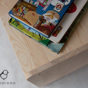 Scaffale giocattolo Montessori per bambini piccoli, mobili Montessori, mensola in legno per bambini, mobili per bambini immagine 5